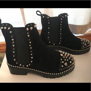 Dolls kill Black Studded Ankle Boots never worn!!